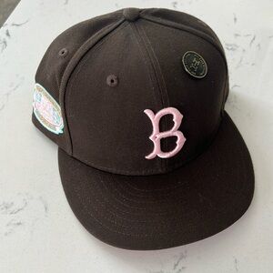 A collection of Dodger hats in perfect condition.